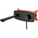 Смеситель для умывальника встраиваемый REA OVAL BLACK